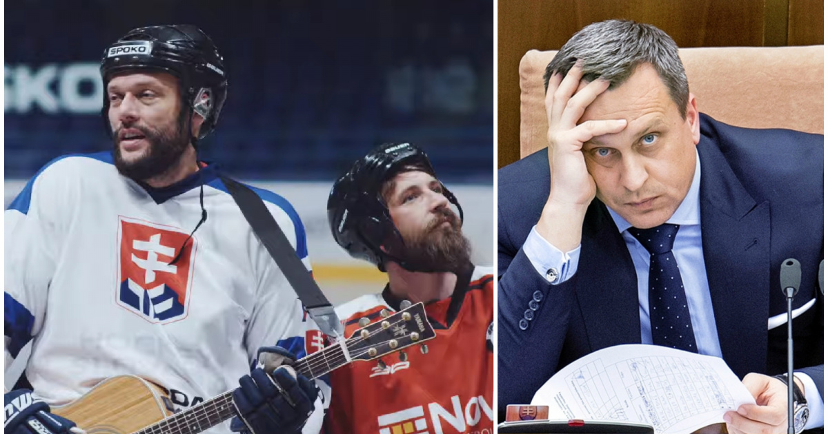 V hokejovej novinke od kapely Smola a Hrušky si vyslúžil miesto aj Andrej Danko