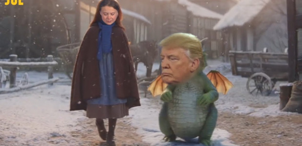 Takto by to vyzeralo, keby v najkrajšej vianočnej reklame tohto roka hrali Donald Trump a Greta Thunberg