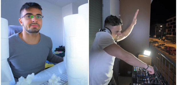 Zásoby toaleťáku a DJ-ing na balkóne - youtuber PPPíter urobil vtipné karanténne video! Nájdeš sa v ňom aj ty