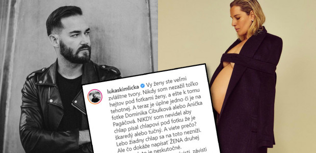 Lukáša Kimličku nahnevali reakcie na fotky tehotnej Dominiky Cibulkovej. Ženám napísal odkaz plný ostrej kritiky